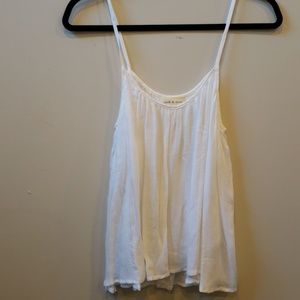 Cloth and stone flowy white tank. Size xs